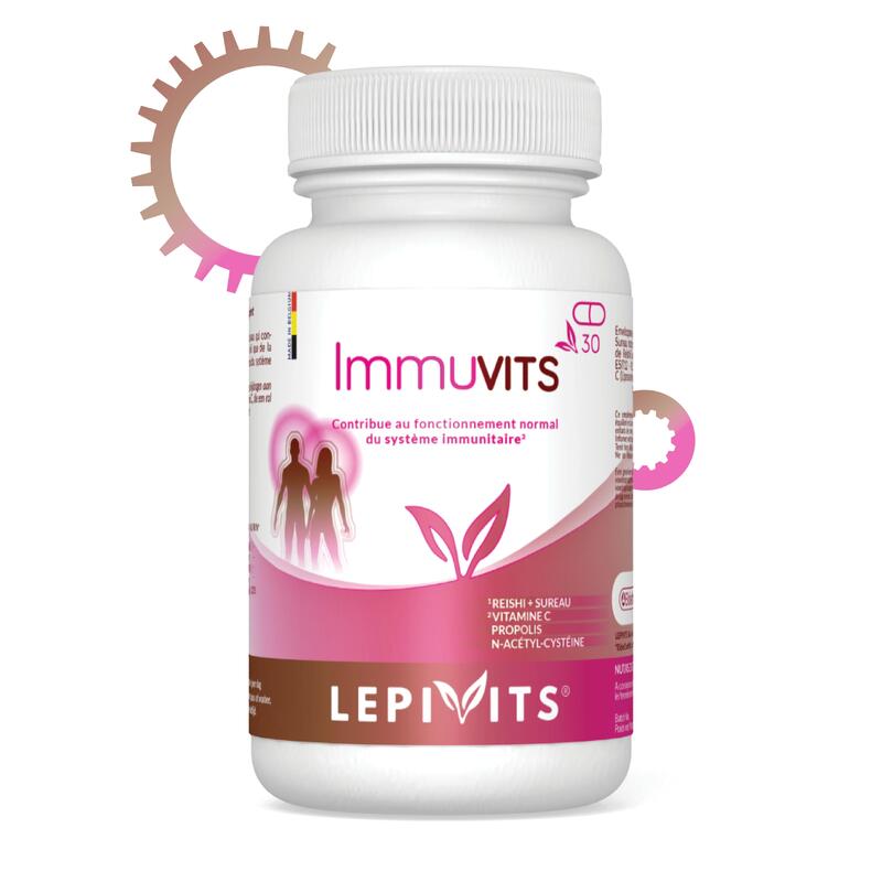 Immuvits - versterkt het immuunsysteem - 30 vegetarische pullulan-capsules