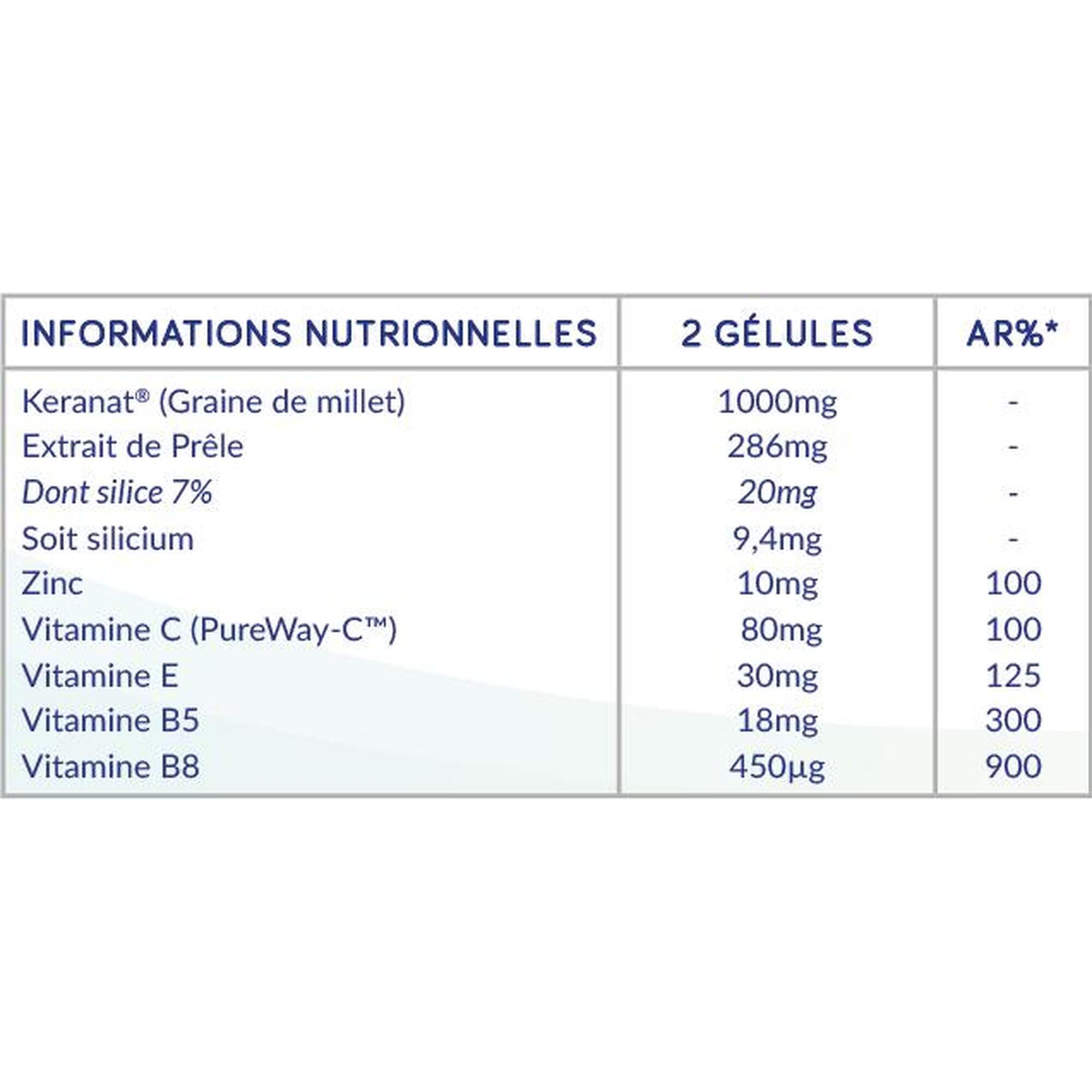 Haarformule - Zorg voor je haar - 60 vegetarische pullulan-capsules