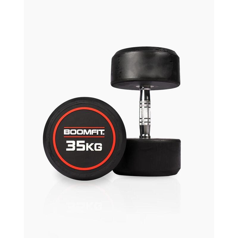 Halteres Redondos de Musculação 35Kg (Par) - BOOMFIT