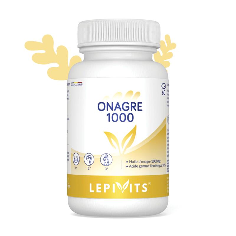 Onagre 1000 mg - Huile d'onagre ttirée à 1000mg et enrichie en vitamine E