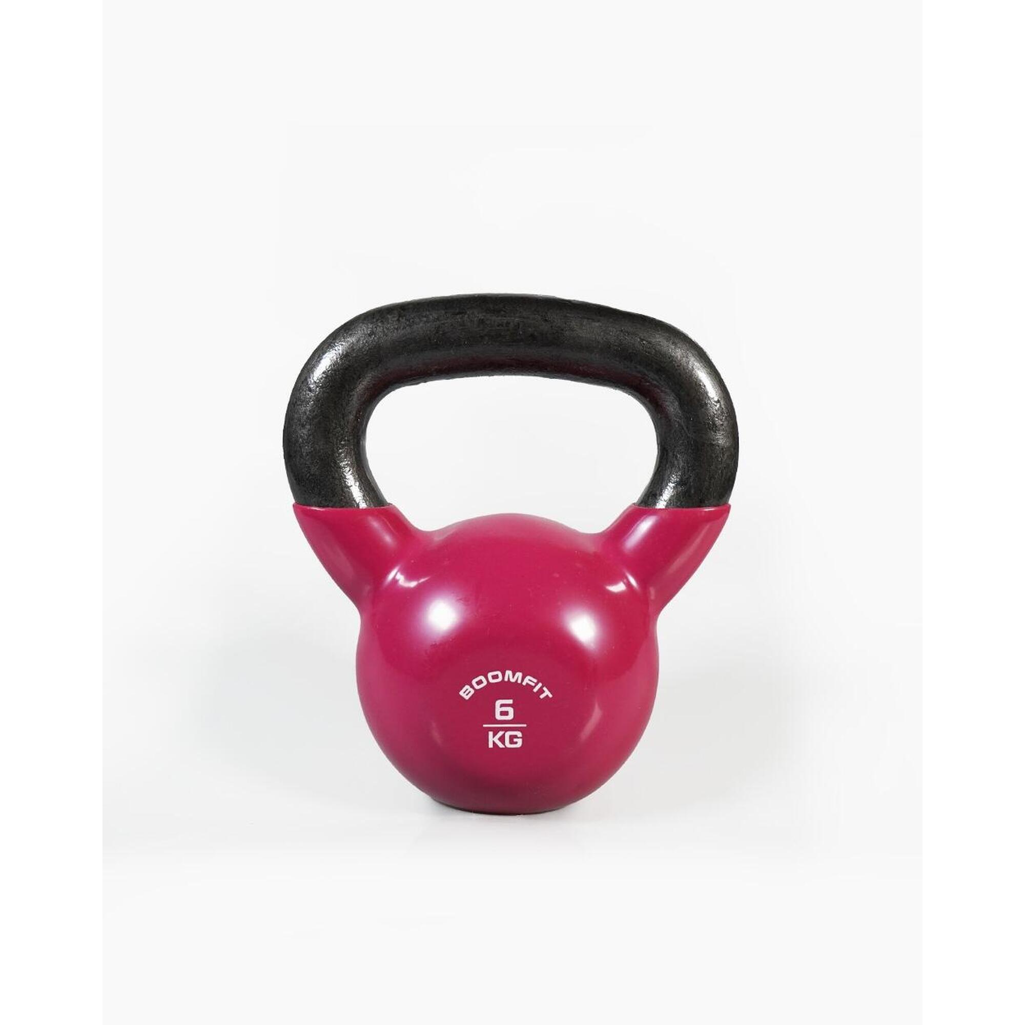 Boomfit - Kettlebell 6kg - Boomfit - Kettlebell - Rose - Taille Unique - Decathlon