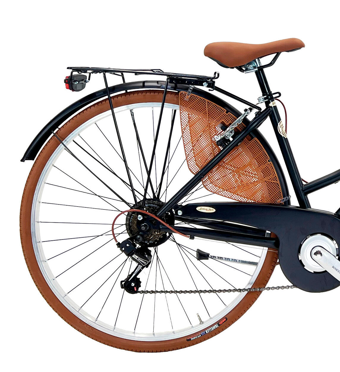 Stadsfiets dames Dolce Vita by Canellini CAPPUCCINO 28" - Zwart 2/4