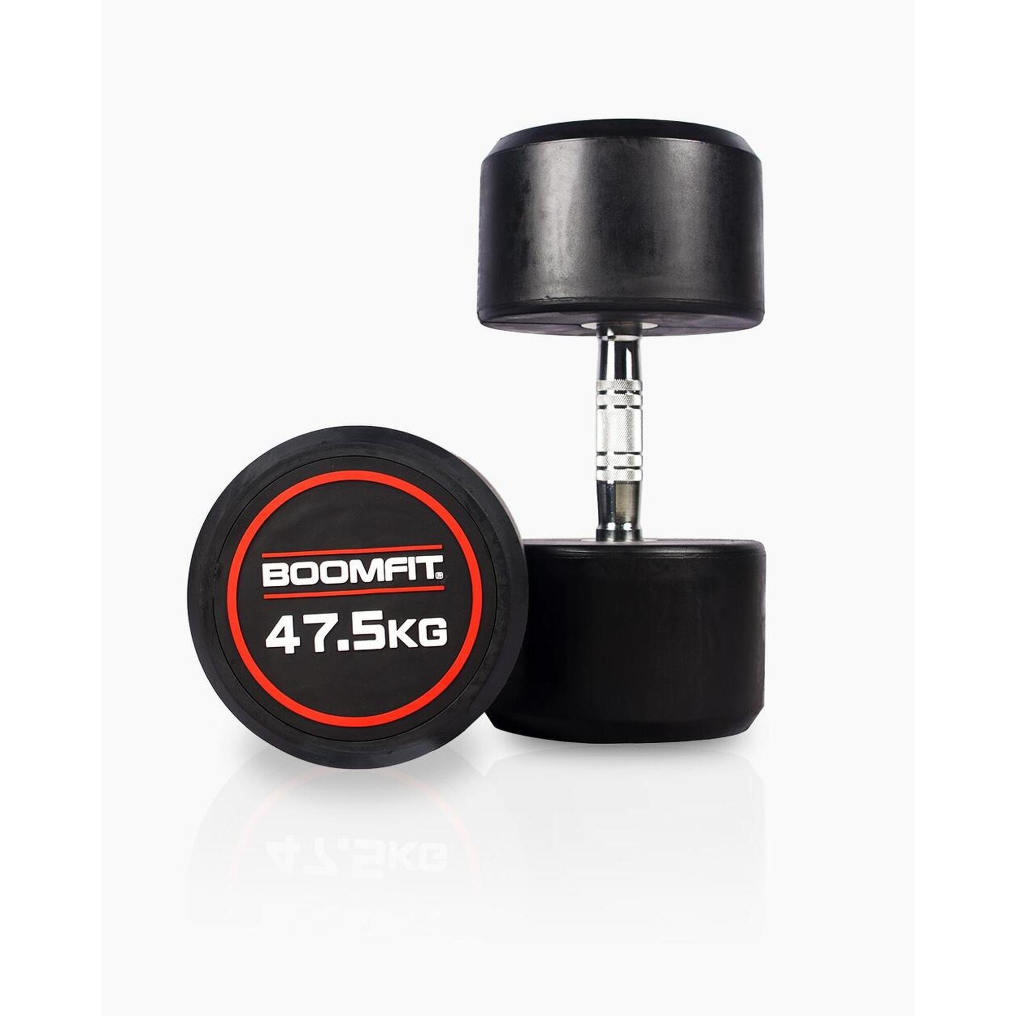 Boomfit - Haltères Ronds De Musculation 47,5kg (paire) - Boomfit - Haltère - Noir - Taille Unique - Decathlon