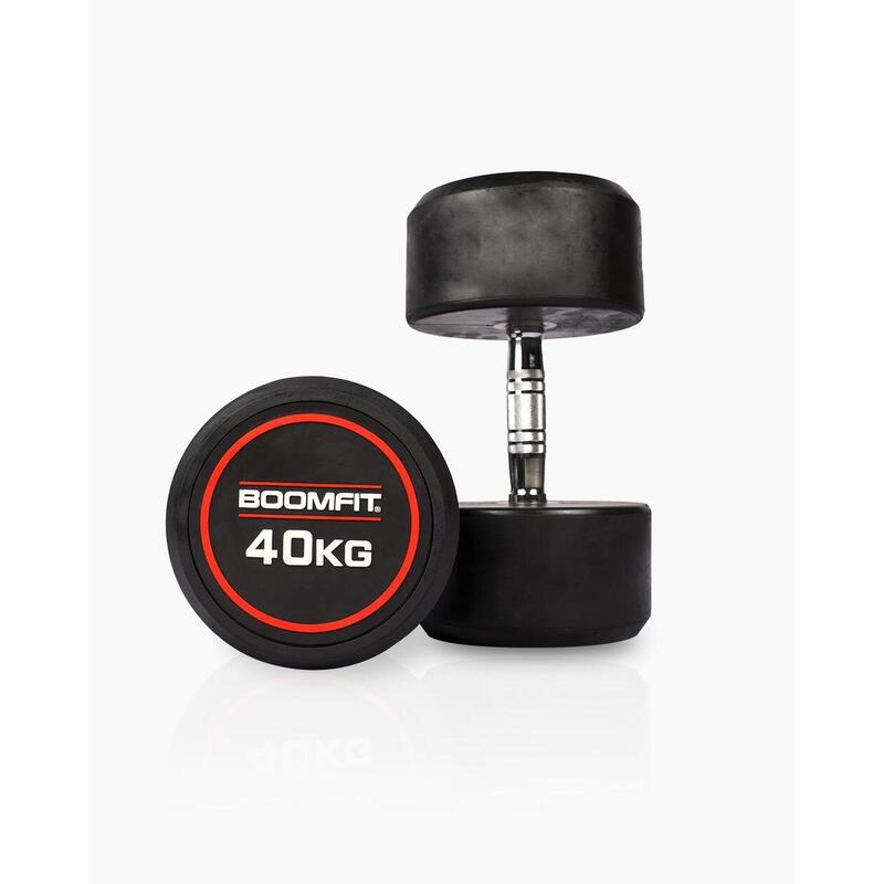 Halteres Redondos de Musculação 40Kg (Par) - BOOMFIT