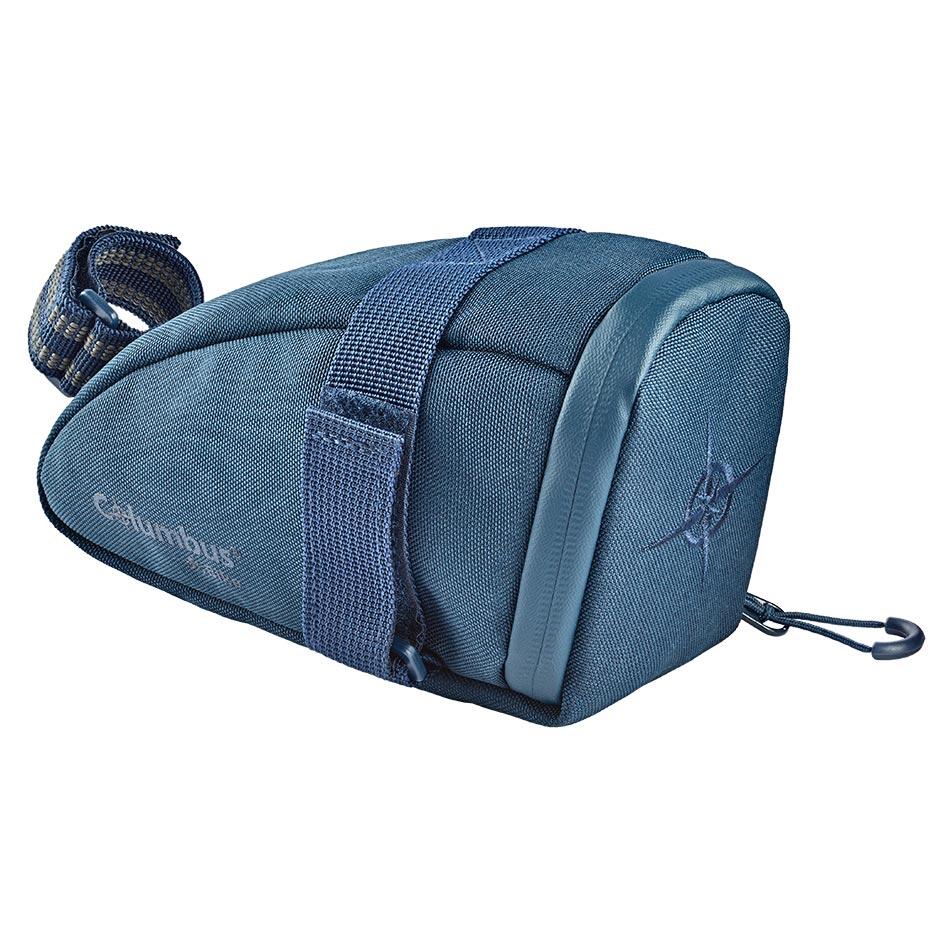 Bolsa de Sillin de 1 L Columbus en Tejido Reciclado Azul 1/5
