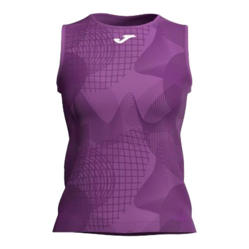 T-Shirt sem alças de corrida e pádel Mulher JOMA CHALLENGE TANK TOP.  Purple