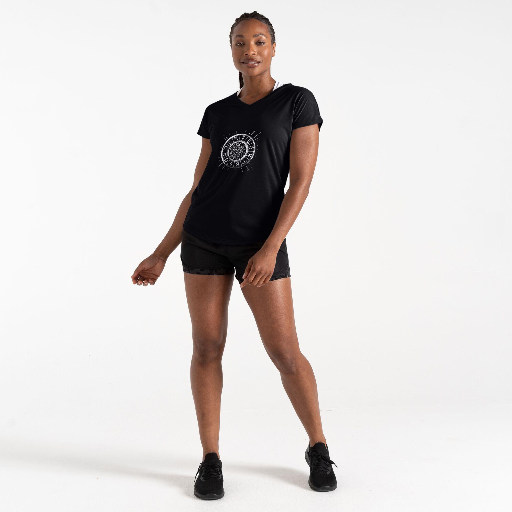 T-shirt desportiva de manga curta Mulher DARE2B CALM TEE. Preto 2/6