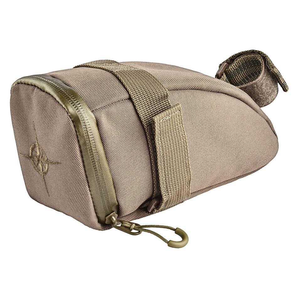 Bolsa de Sillin de 1 L Columbus en Tejido Reciclado Caqui 2/5