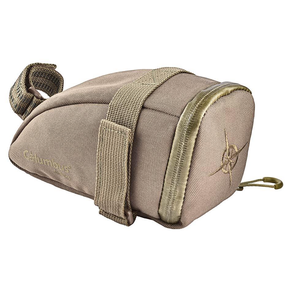 Bolsa de Sillin de 1 L Columbus en Tejido Reciclado Caqui 1/5