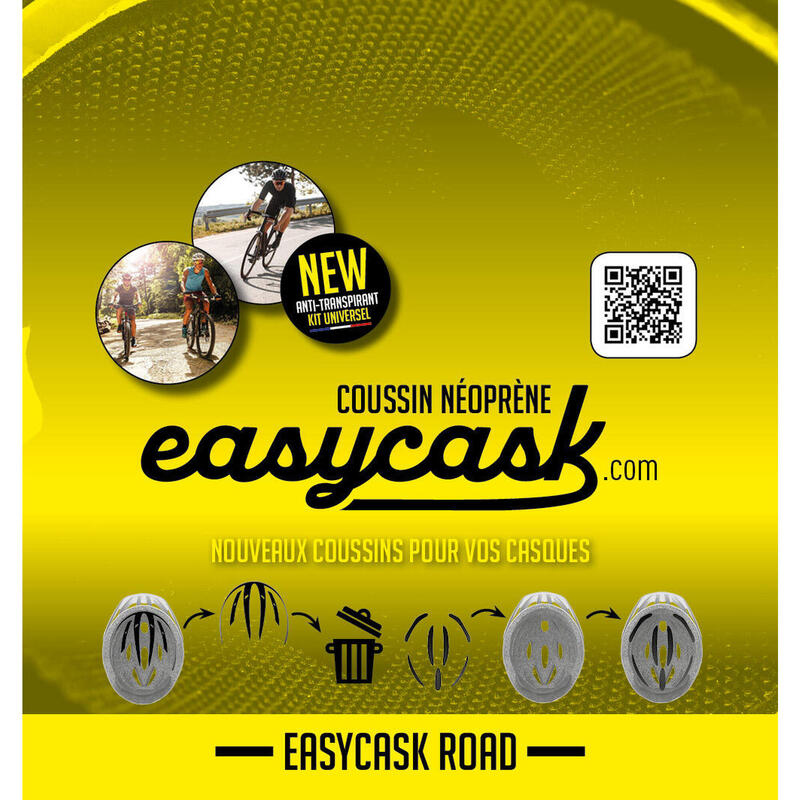 Kit Espuma Casco Bicicleta Universal Neopreno Antitranspirante EASYCASK ROAD