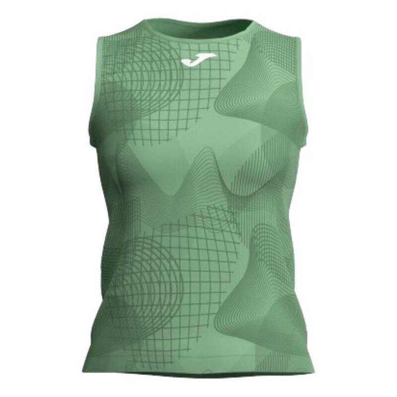 T-Shirt sem alças de corrida e pádel Mulher JOMA CHALLENGE TANK TOP. Green