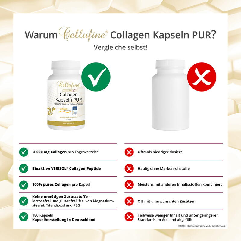 VERISOL® B (Rind) Collagen-Kapseln PUR - 180 Kapseln