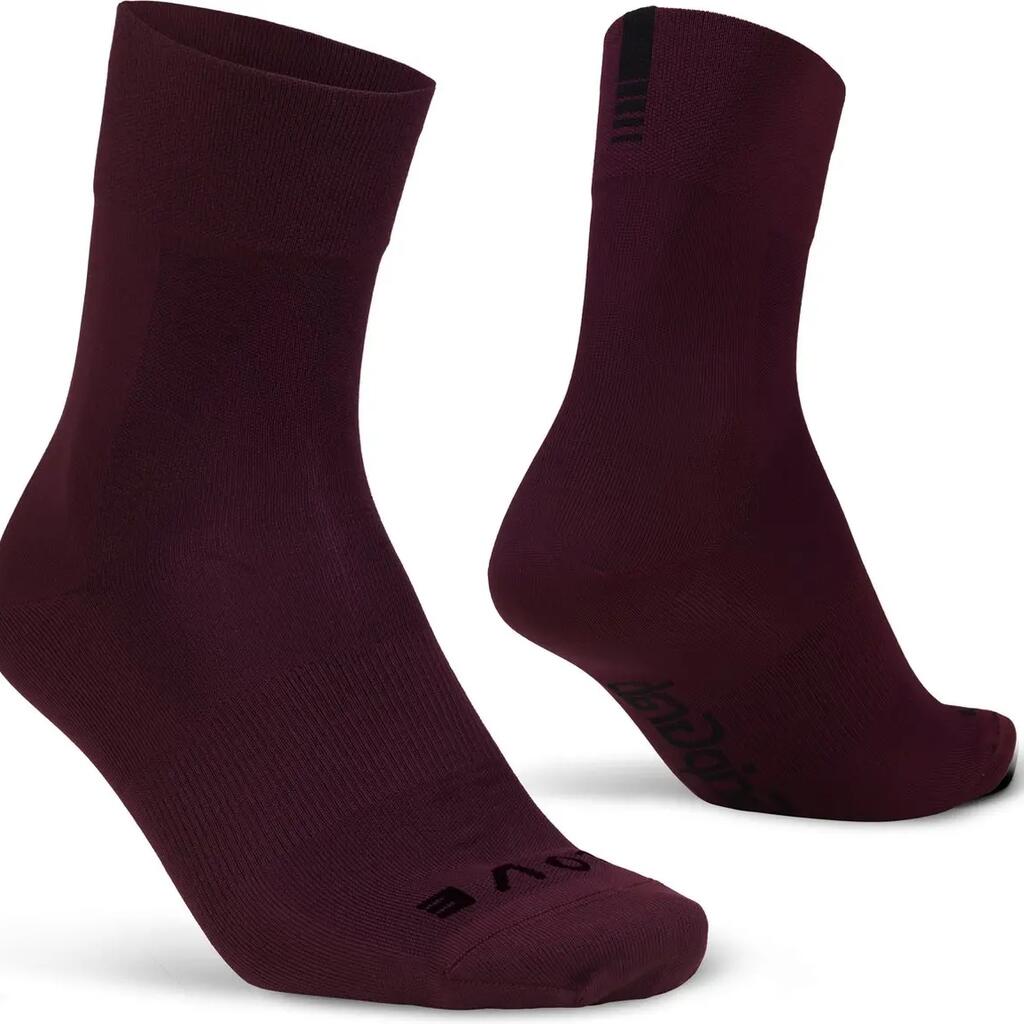 Gripgrab Lightweight Sl Regular Cut Summer Socks Dark Red - XS - (35-38)