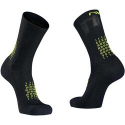 Chaussettes de sport cycliste hiver haute L - Northwave Fast noir/jaune