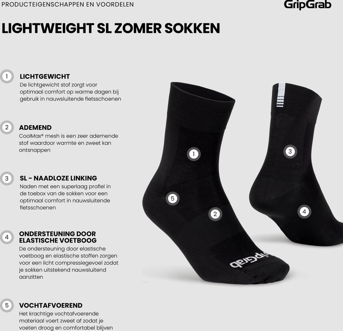Wielersportsokken zomer unisex - Lightweight SL 3PACK Performance zwart 5/6