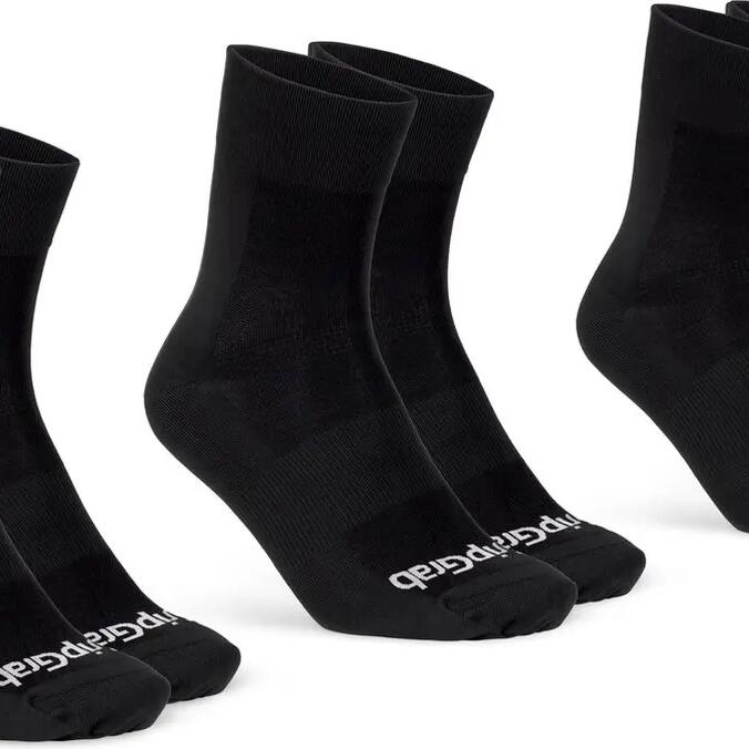 Gripgrab Lightweight Sl Regular Cut Summer Socks 3-pack Black - XS - (35-38)