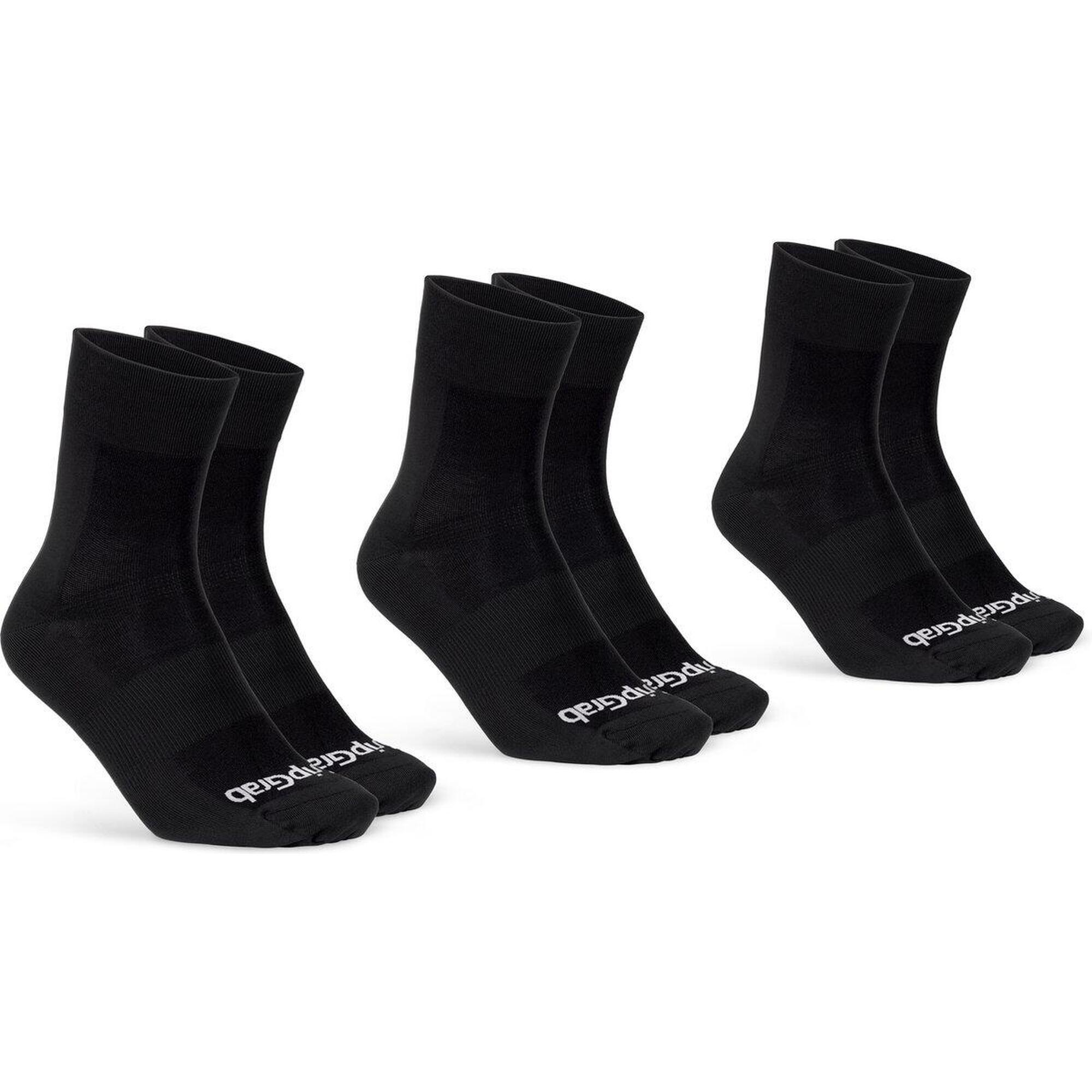 Gripgrab - Chaussettes De Sport Cycliste Été - Lightweight Sl 3pack Performance Noir - Chaussettes - Noir - 42 M/l - Decathlon