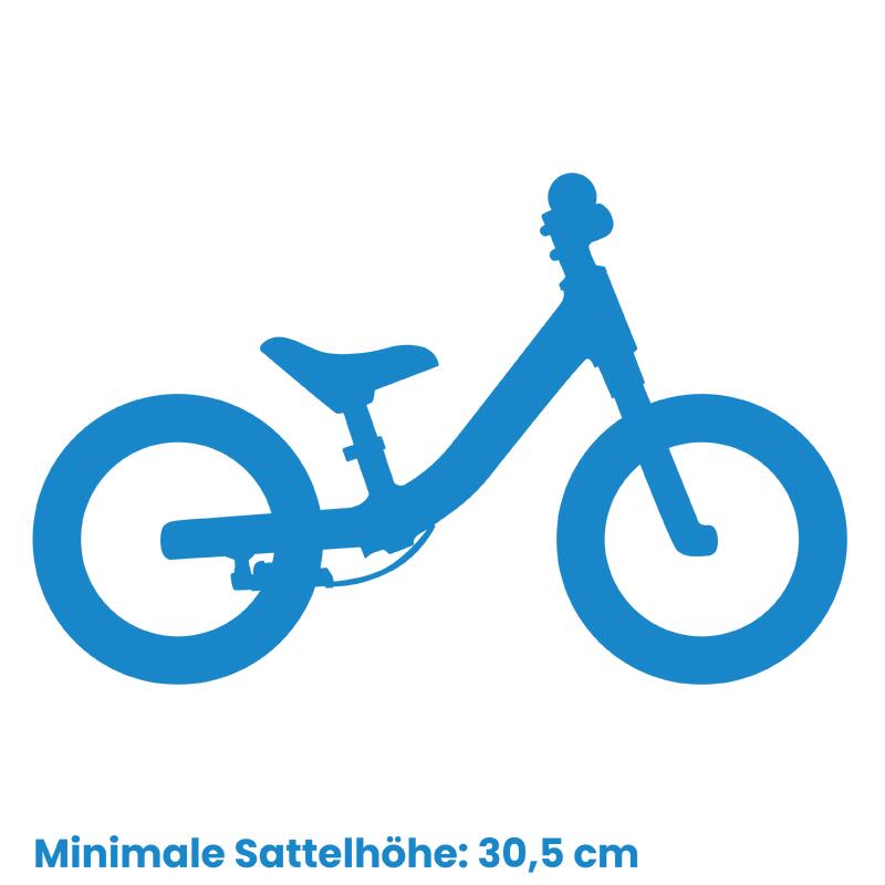 PYRO BB TWELVE blau: Ultraleichtes 12-Zoll Balance Bike für Kinder ab 1,5 Jahren