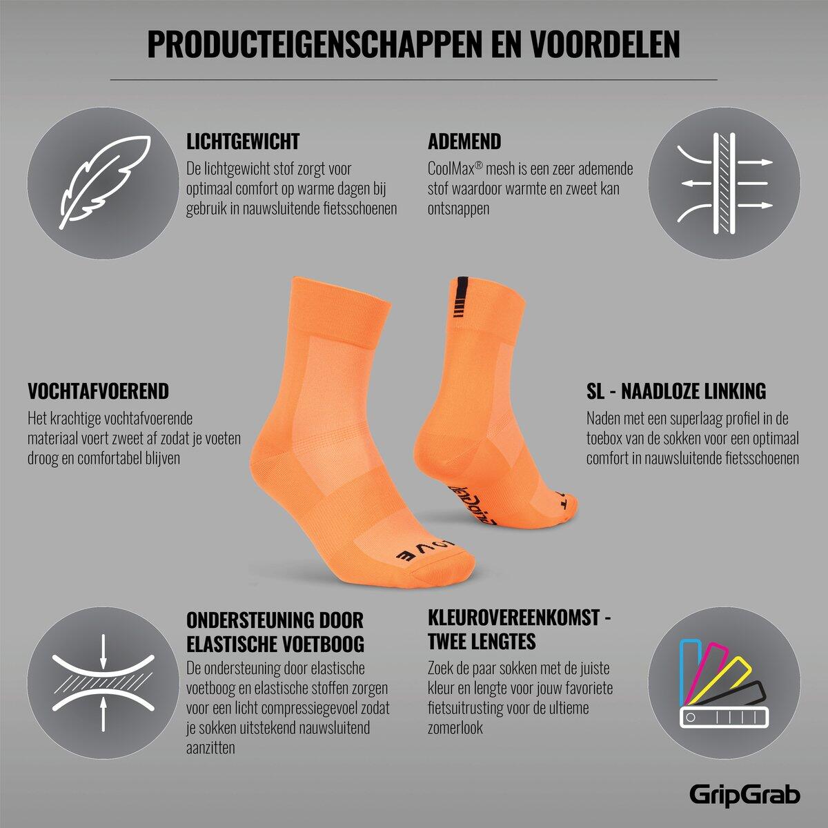 Chaussettes de sport cycliste été - Lightweight SL Performance orange 5/6
