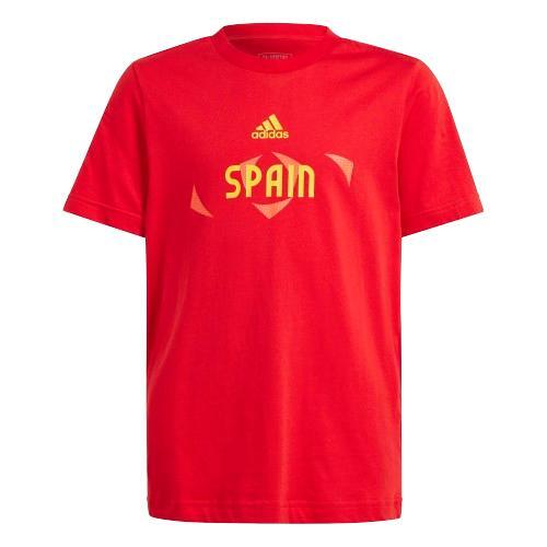 T-shirt em Algodão Ginástica ADIDAS SPAIN  Criança. Vermelho