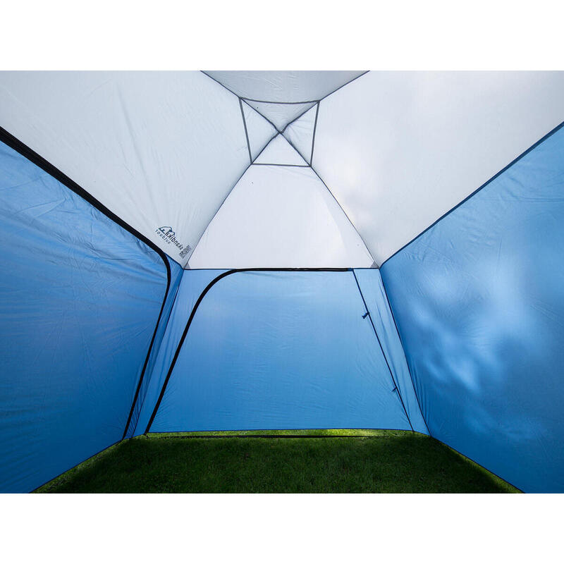 Pavellón toldo - jardín/camping - 300 x  300 cm - altura 210 cm - azul