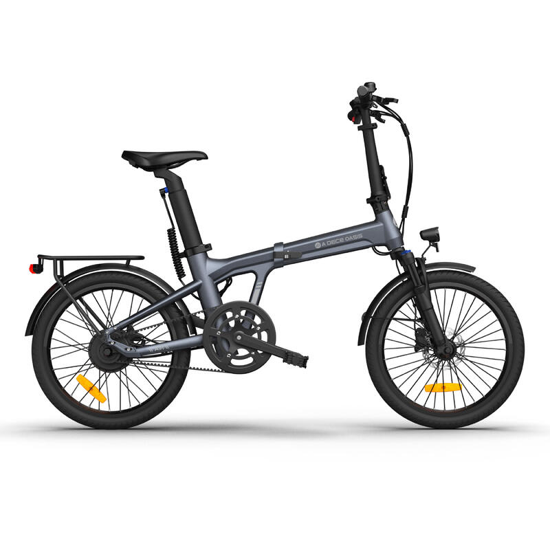 Bicicletta elettrica pieghevole ADO Air20Pro, EBike motore Bafang, APP,grigio