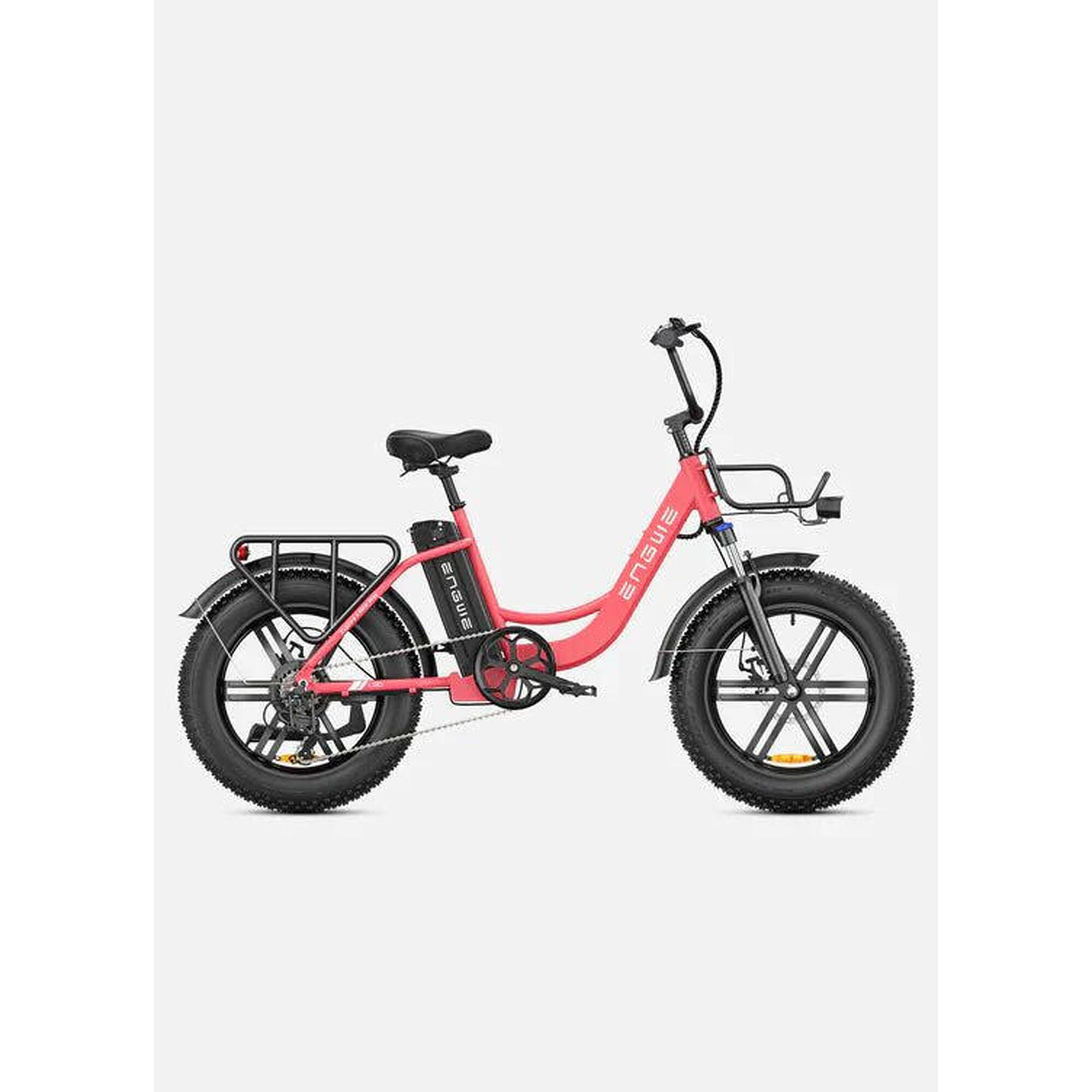 Bicicleta elétrica L20 fat tire 250W - rosa