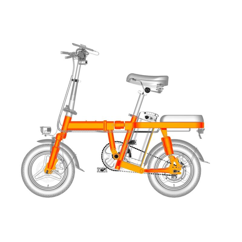 Bicicleta Elétrica ENGWE T14 EU | 250W | Autonomia 45KM | Cor Laranja