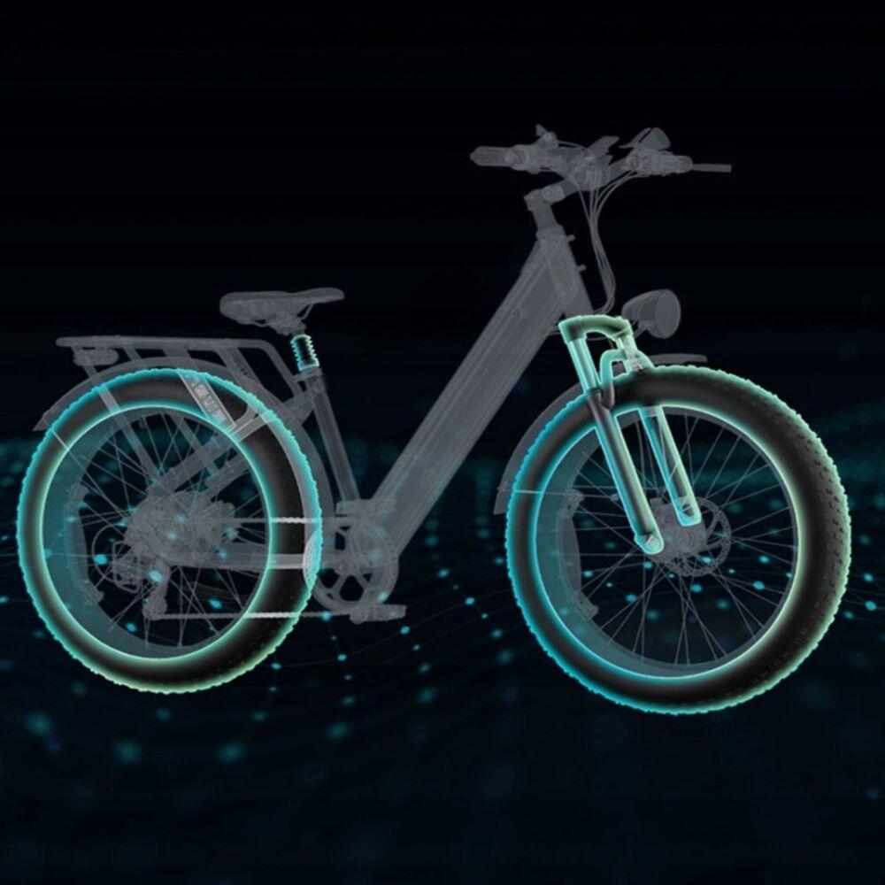 Bicicletta Elettrica ENGWE E26 Step-thru - 250W 768WH 140KM Autonomia - Grigia 4/5
