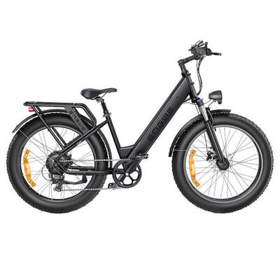Engwe e26 step-thru elektrische fiets - 250w 768wh 140km schijfremmen - grijs