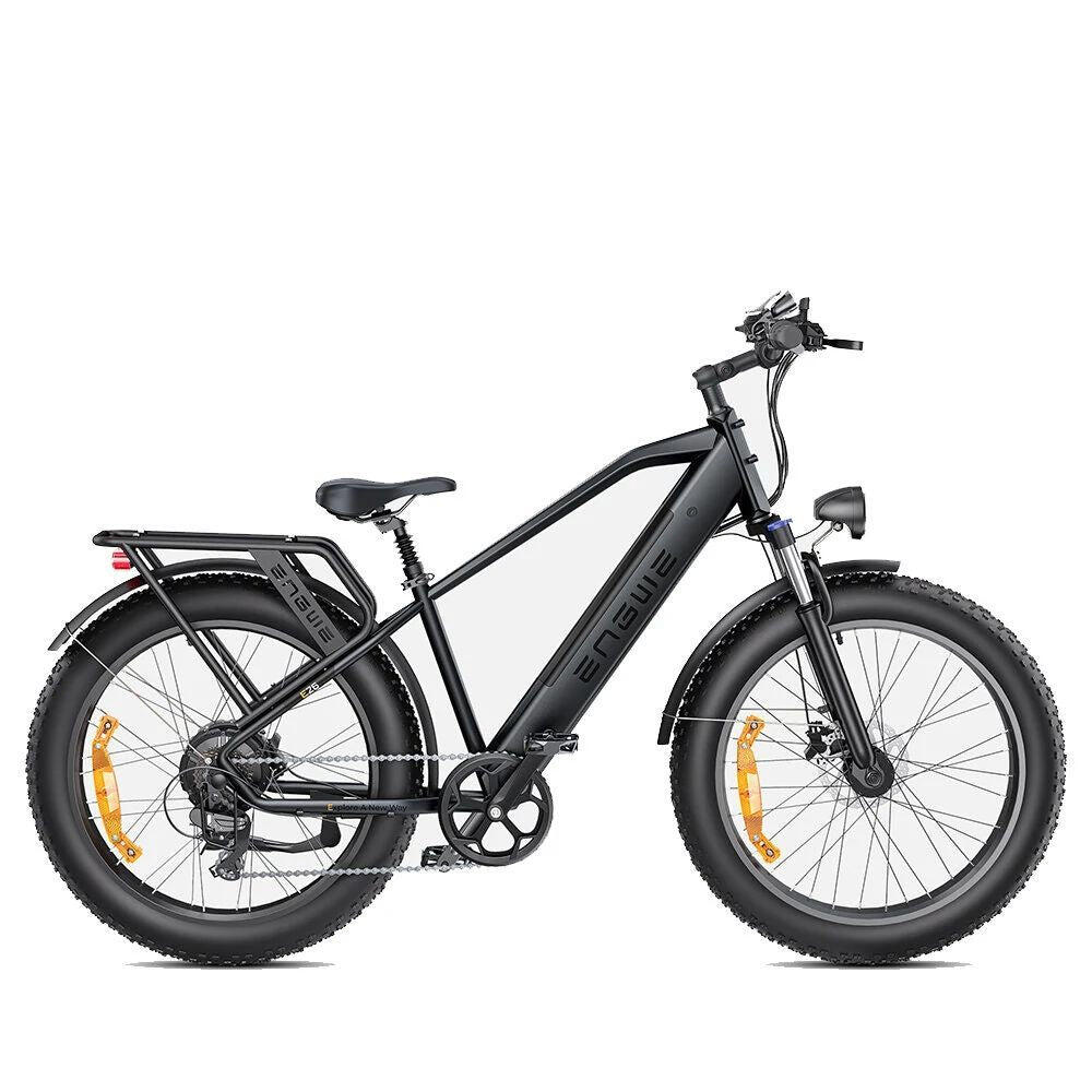 Engwe - Vélo Électrique Engwe E26 - 250w 768wh Autonomie 140km Freins À Disque - Gris - Vélo Tout Terrain - Gris|noir - M - 165-174cm - Decathlon