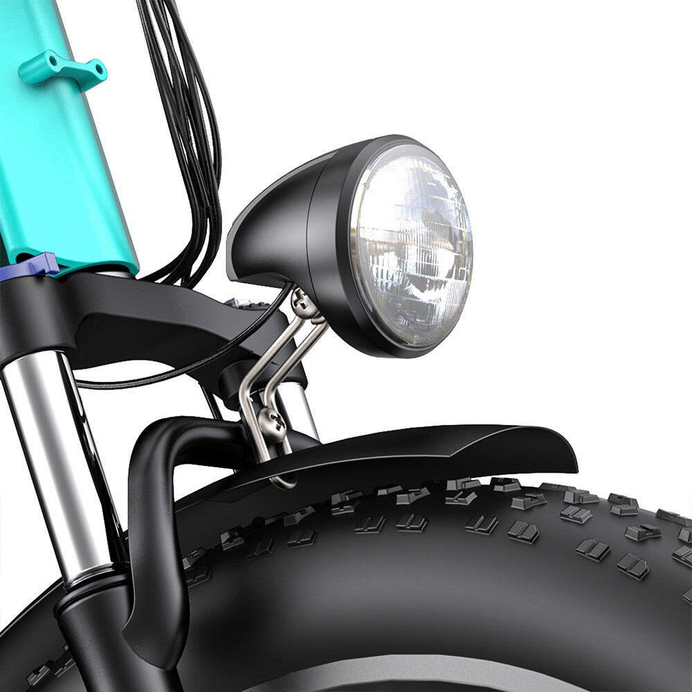 Bicicleta elétrica E26 High-Step fat tire - azul 3/5