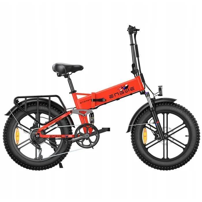 Vélo électrique ENGWE ENGINE X 250W - 60KM Autonomie - Freins à disque - Rouge