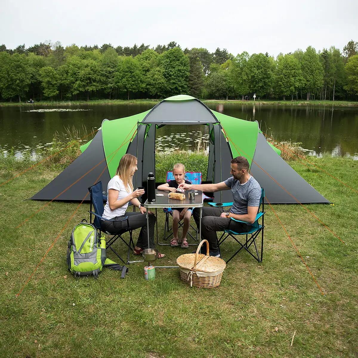 Campingtent voor 4 personen met voortent NILS CAMP Highland IV NC6431 12/15