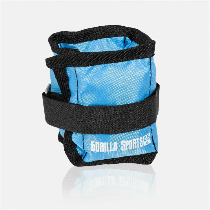 Zestaw obciążników Gorilla Sports niebieskich 2 x 0,5 kg