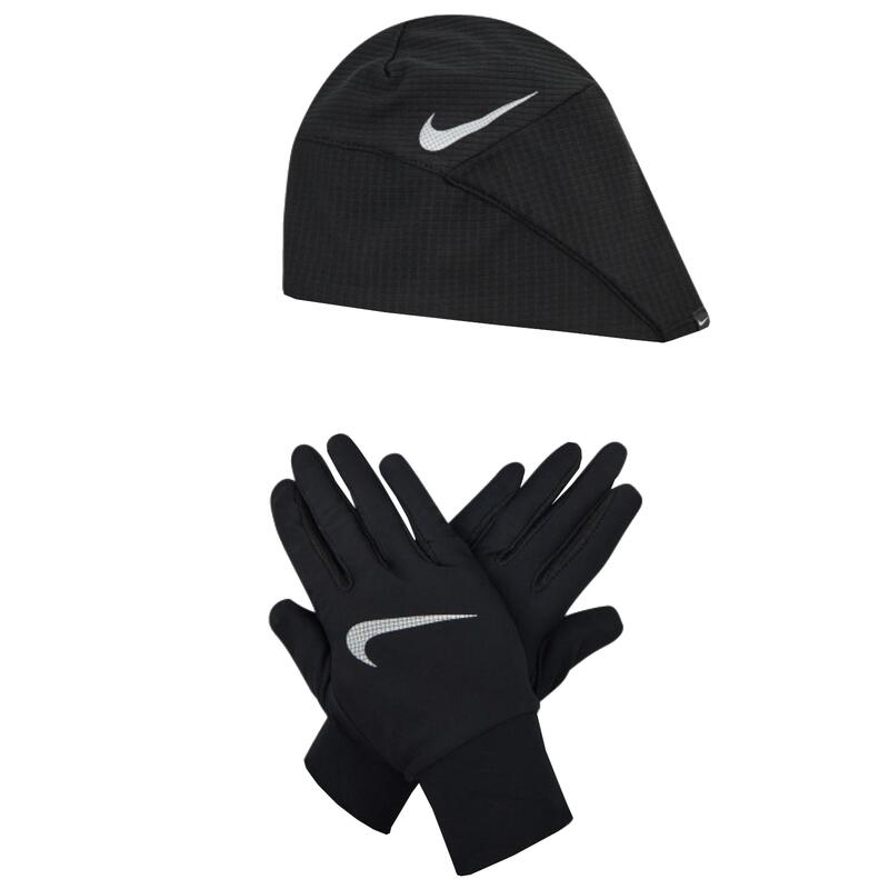Rękawiczki sportowe damskie Nike Wmns Essential Running Hat-Glove Set