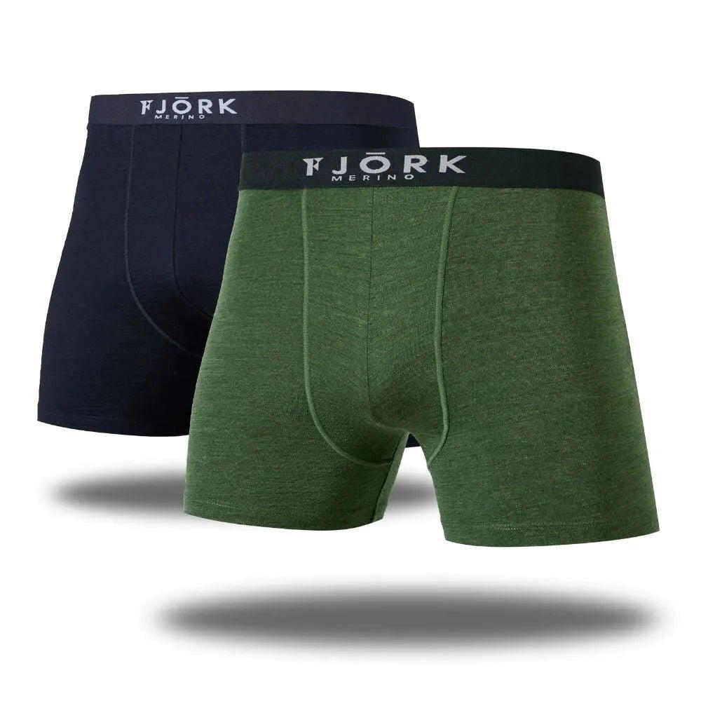 FJORK MERINO Strahlorn Merino-Boxershorts – 2er-Pack