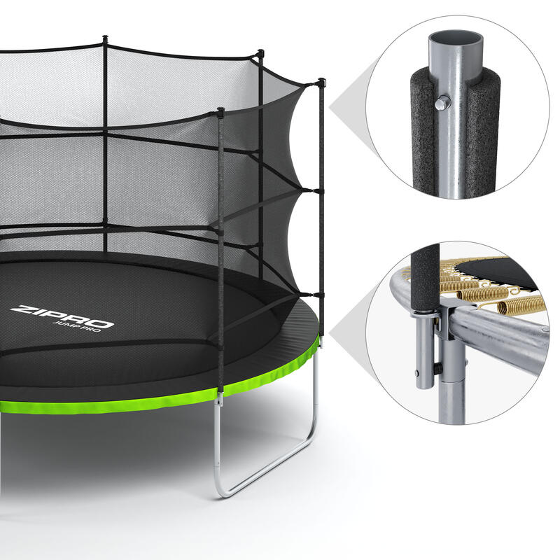 Trampolino rotondo Zipro Jump Pro con rete sicurezza interna 10FT 312cm