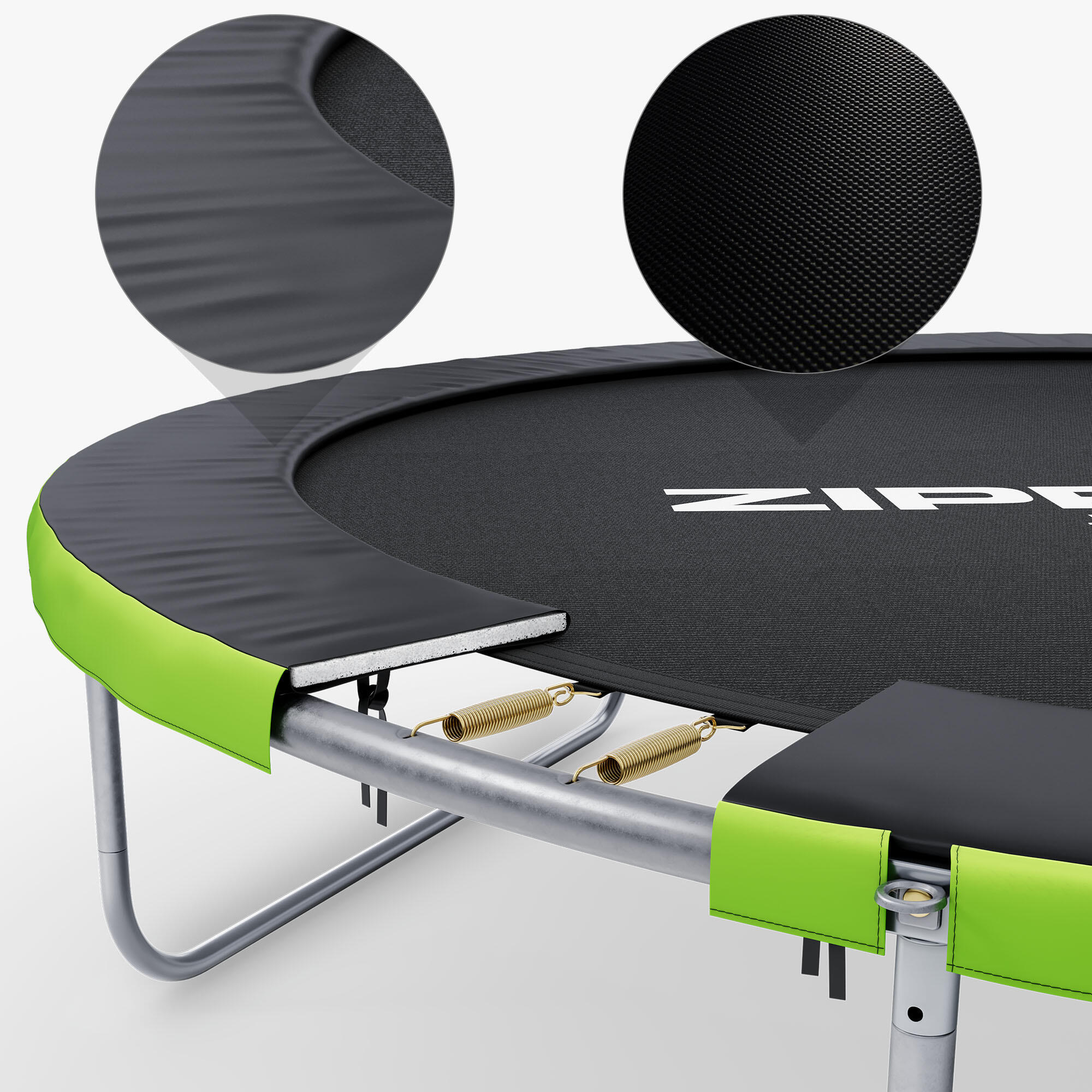 Second Life -Trampolina ogrodowa Zipro z siatką zewnętrzną 8FT 252cm-stan dobry 6/7