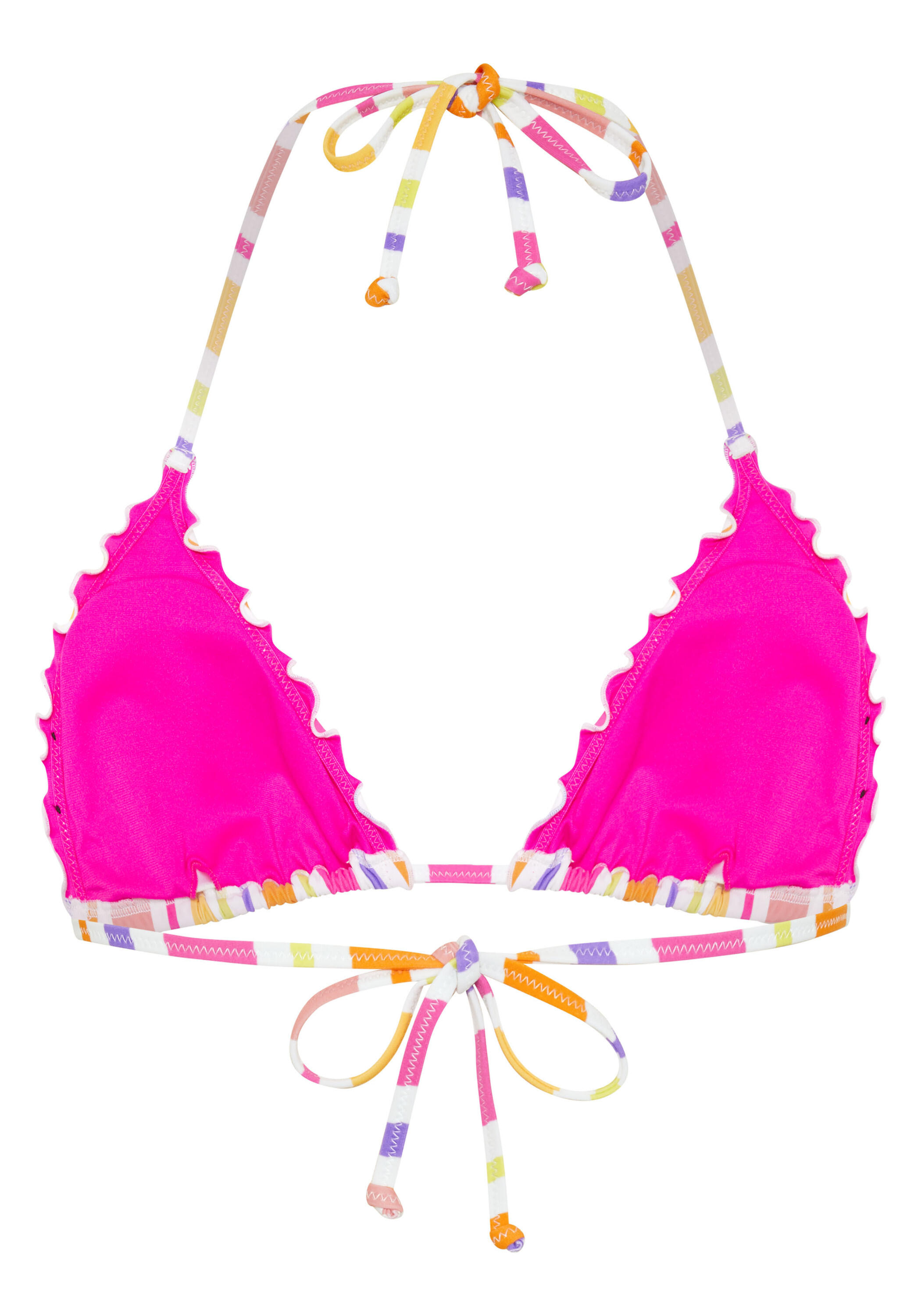 Bikini-Top mit gerüschten Säumen 2/7