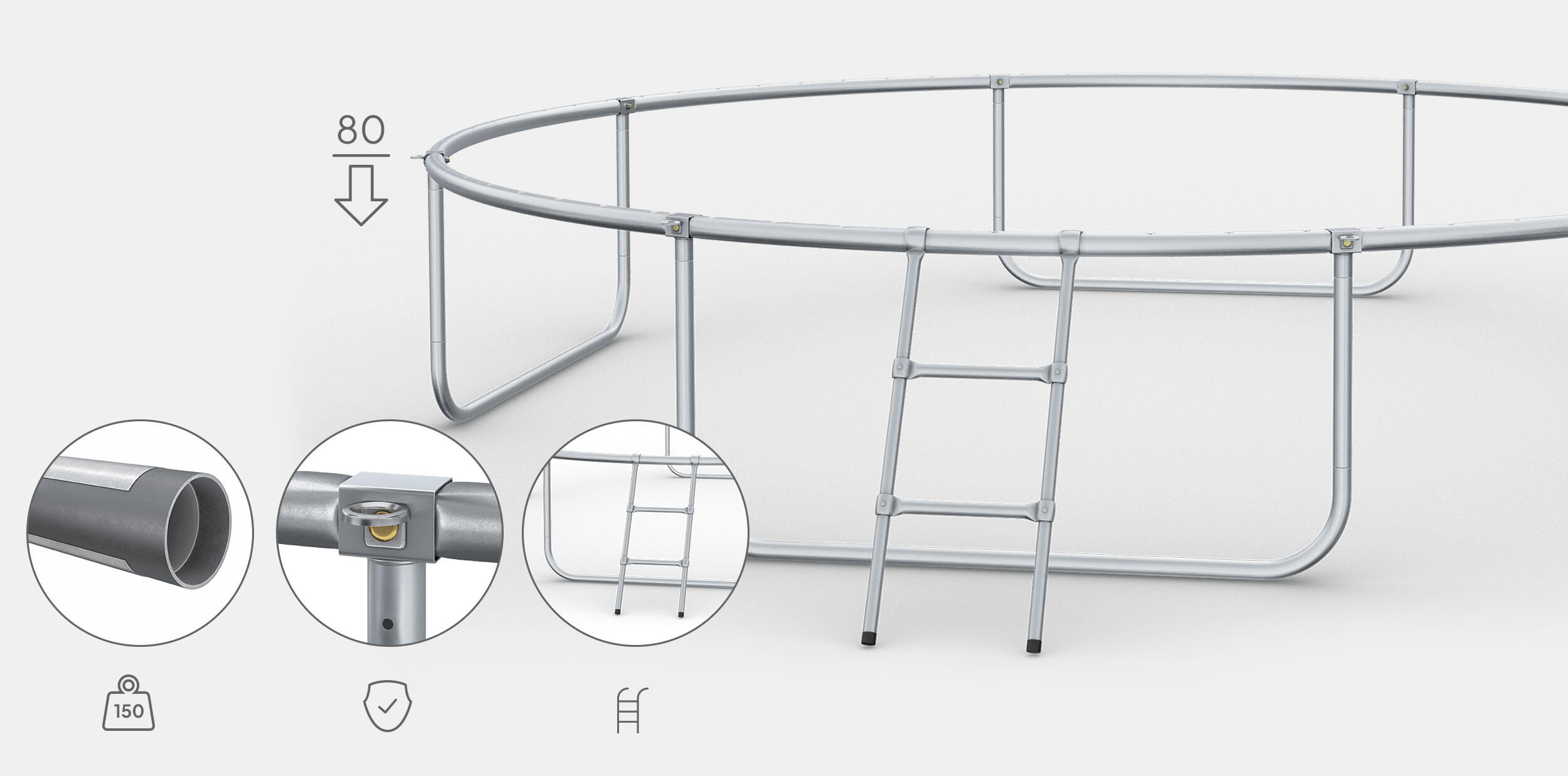 Refurbished -Jump Pro Premium 12FT 374 cm - In gutem Zustand 7/7