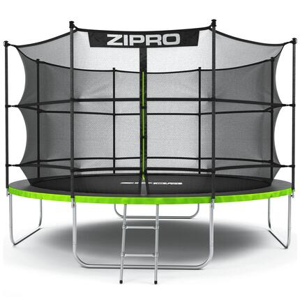 Second Life-Trampolina ogrodowa Zipro z siatką wewnętrzną 12FT 374cm-stan dobry