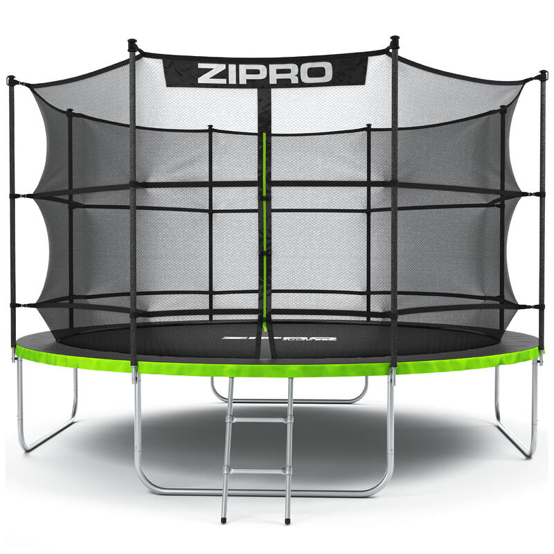 Trambulină de exterior Zipro Jump Pro cu plasă de protecție internă 12FT 374cm