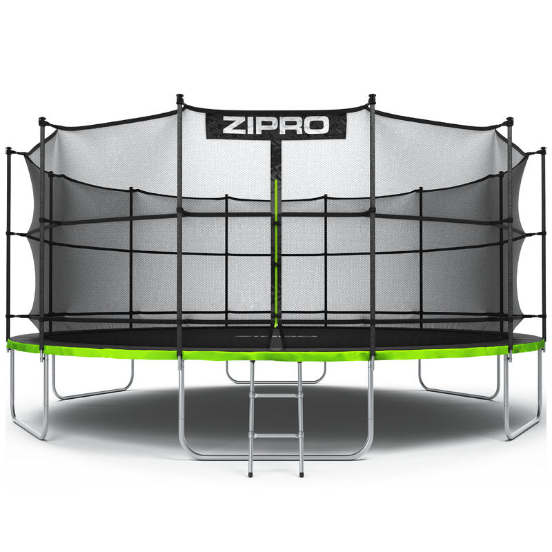 Trampolin rund outdoor Zipro Jump Pro 16 FT 496 cm mit Internes Sicherheitsnetz