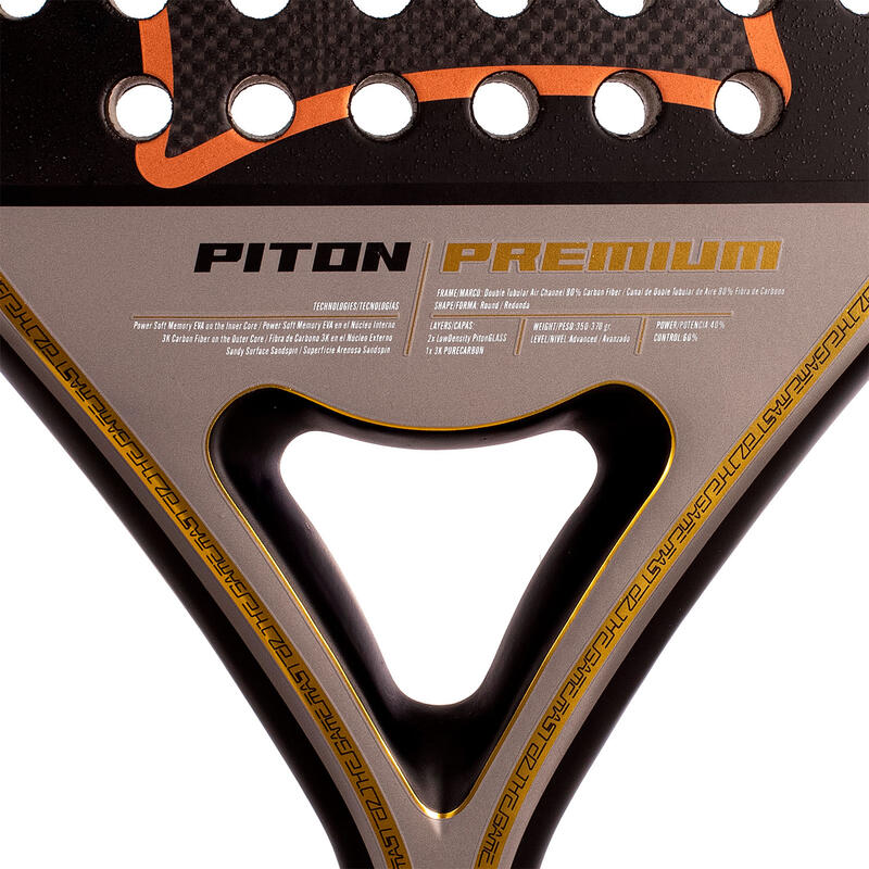 Raquete de Padel Adulto Black Crown Piton Premium