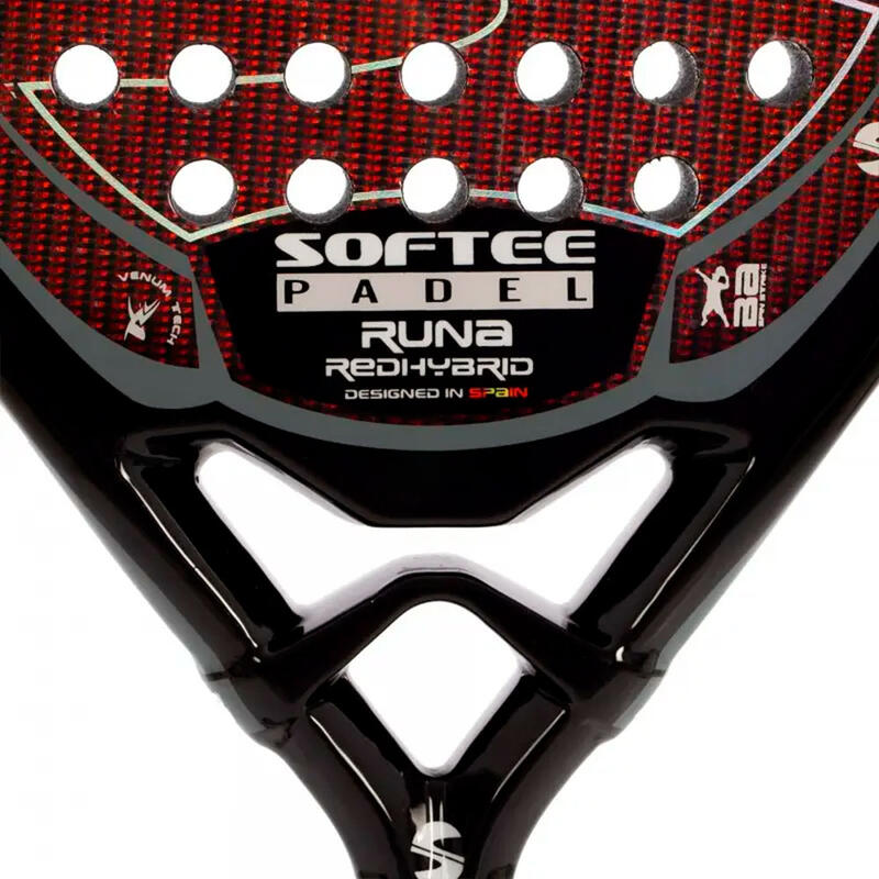 Pala Pádel Softee Runa Red Hybrid