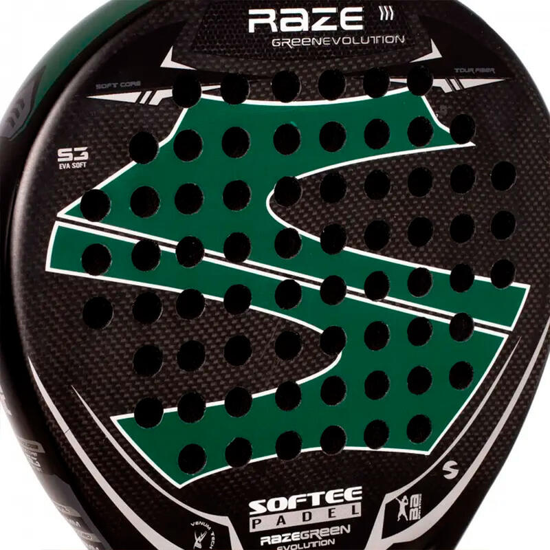 Pala Pádel Softee Raze Evolution Green Carbono