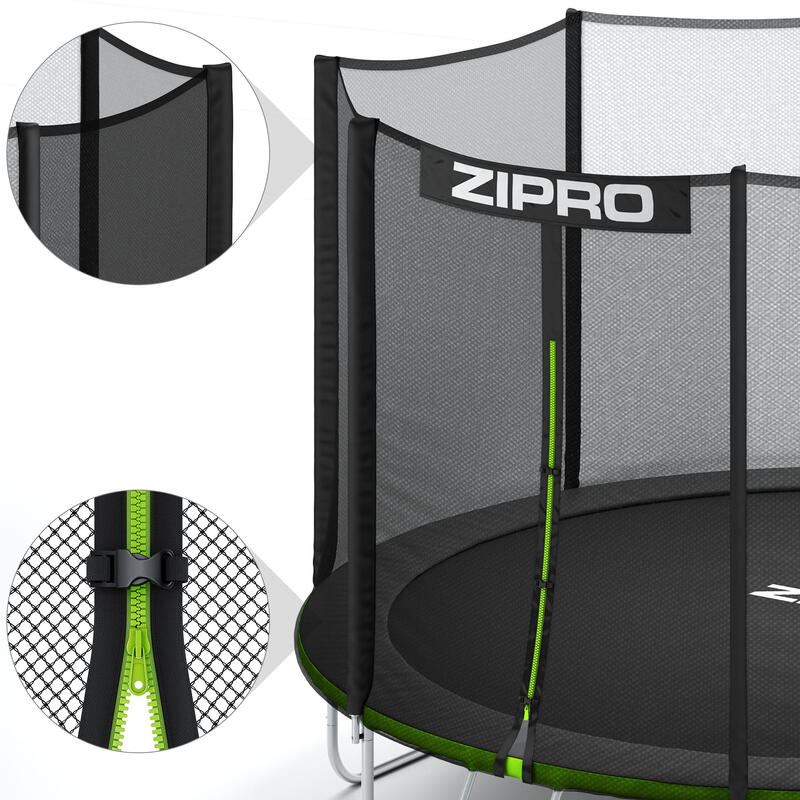 Trambulină de exterior Zipro Jump Pro cu plasă de protecție externă 12FT 374cm