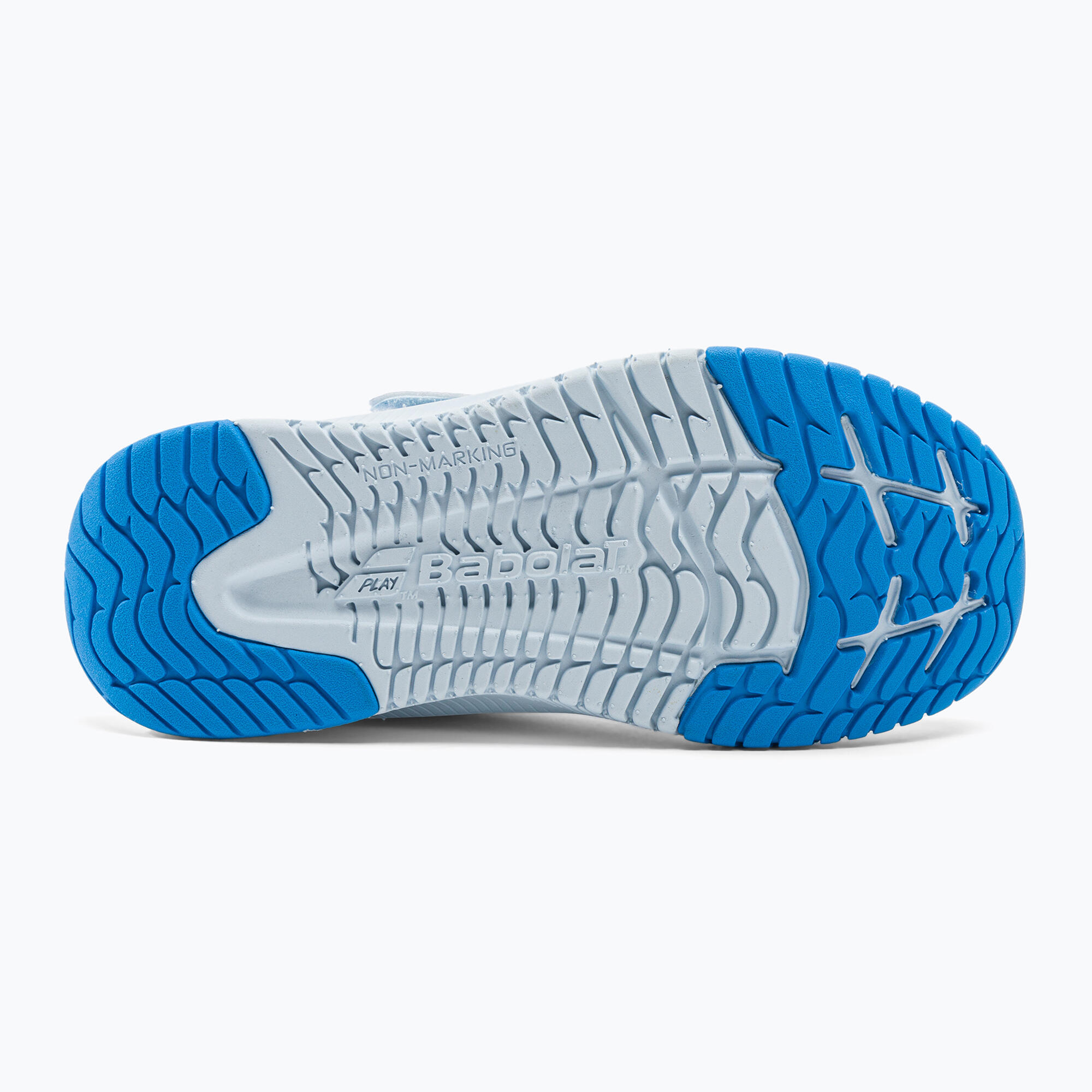 Chaussures Junior Babolat Pulsion All Court Kid 32f21518 1060 Blanc Et Bleu 4/5