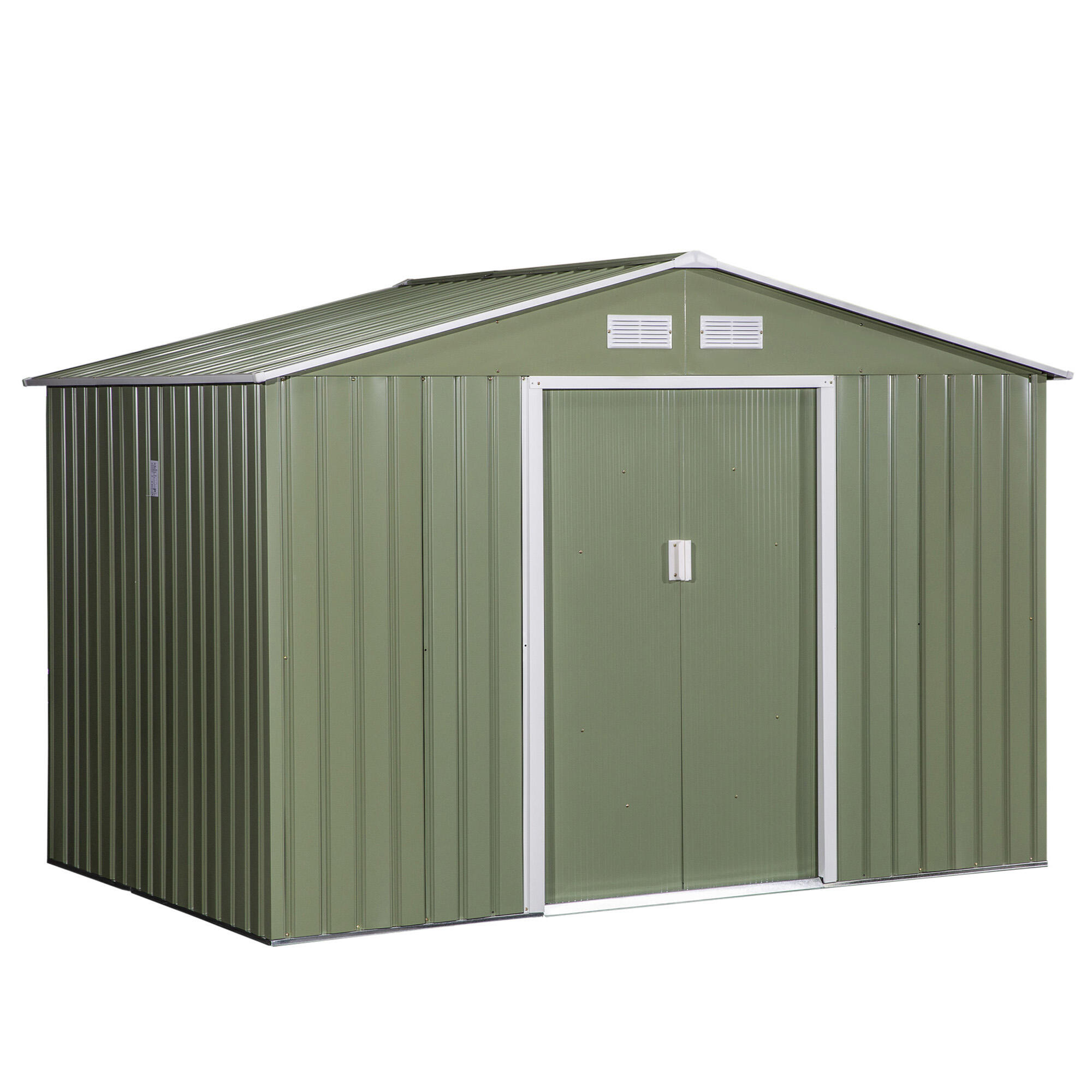 OUTSUNNY Abrigo de Jardim Outsunny 277x195x192cm Verde